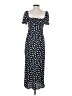 Topshop 100% Polyester Polka Dots Black Casual Dress Size 4 - photo 2