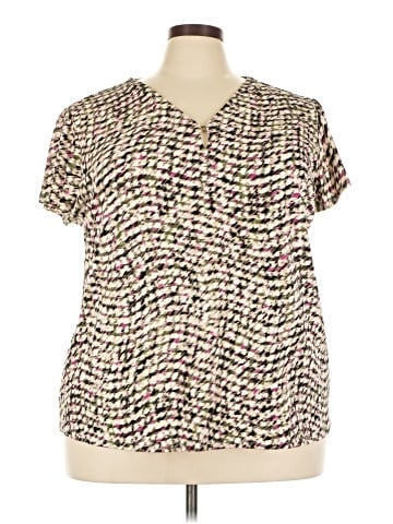 Jones New York Short Sleeve Blouse (view 1)