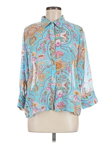 Essentials by Milano 3/4 Sleeve Blouse (view 1)