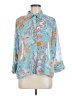 Essentials by Milano Paisley Blue 3/4 Sleeve Blouse Size M - photo 1
