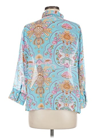 Essentials by Milano 3/4 Sleeve Blouse (view 2)