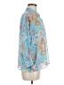 Essentials by Milano Paisley Blue 3/4 Sleeve Blouse Size M - photo 4