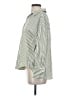 Zara Stripes Green Long Sleeve Blouse Size S - photo 5