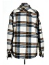 H&M 100% Polyester Plaid Gray Coat Size L - photo 2