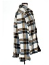 H&M 100% Polyester Plaid Gray Coat Size L - photo 4