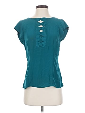 Nanette Lepore Short Sleeve Silk Top (view 1)
