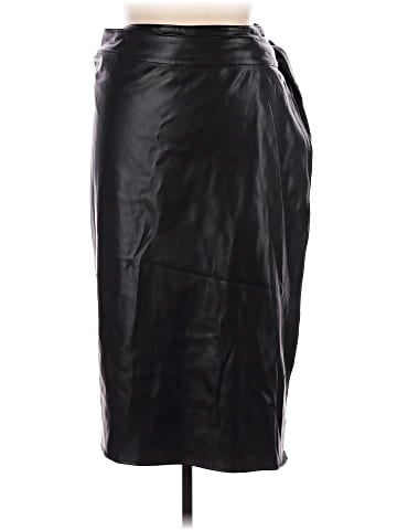 Never Fully Dressed Faux Leather Skirt (view 1)