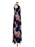 Jessica Howard 100% Polyester Floral Blue Casual Dress Size 6 - photo 4