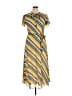 Marella 100% Polyester Yellow Casual Dress Size 14 - photo 1