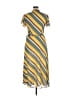Marella 100% Polyester Yellow Casual Dress Size 14 - photo 2