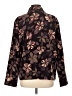 Coldwater Creek Floral Brown Long Sleeve Blouse Size L - photo 2