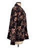 Coldwater Creek Floral Brown Long Sleeve Blouse Size L - photo 4