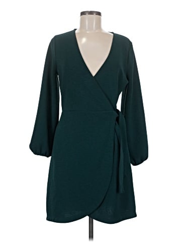 Madewell Texture &amp; Thread Long-Sleeve Side-Tie Dress (view 1)