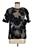Unbranded 100% Polyester Black Short Sleeve Blouse Size M - photo 1