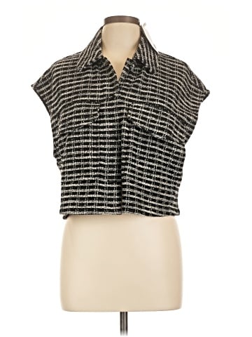 MNG Sleeveless Button-Down Shirt (view 1)