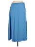 Ann Taylor 100% Polyester Solid Blue Formal Skirt Size 16 - photo 1