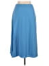 Ann Taylor 100% Polyester Solid Blue Formal Skirt Size 16 - photo 2