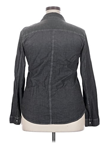CALVIN KLEIN JEANS Long Sleeve Button-Down Shirt (view 2)