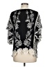 Assorted Brands 100% Polyester Black 3/4 Sleeve Blouse Size M (petite) - photo 2