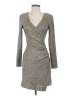 Amuse Society Metallic Gray Cocktail Dress Size S - photo 1