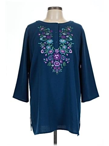 Linea by Louis Dell'Olio 3/4 Sleeve Blouse (view 1)