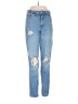 Old Navy Hearts Blue Jeans Size 6 (tall) - photo 1