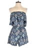 Hollister 100% Viscose Paisley Blue Romper Size M - photo 1