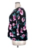 Indigo Rose 100% Rayon Floral Black 3/4 Sleeve Blouse Size 2X - photo 5
