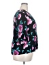 Indigo Rose 100% Rayon Floral Black 3/4 Sleeve Blouse Size 2X - photo 4