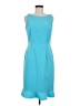 Bob Mackie Solid Teal Cocktail Dress Size 6 - photo 1
