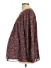 Hatch 100% Polyester Brown Long Sleeve Blouse Size Lg Maternity (3) - photo 5