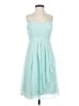 David's Bridal 100% Polyester Teal Cocktail Dress Size 0 - photo 1