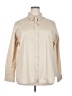 Port Authority Solid Ivory Long Sleeve Blouse Size 3XL - photo 1