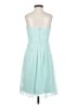 David's Bridal 100% Polyester Teal Cocktail Dress Size 0 - photo 2