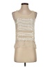 Parker 100% Silk Tan Sleeveless Top Size XS - photo 1