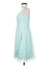 David's Bridal 100% Polyester Teal Cocktail Dress Size 0 - photo 5