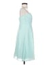 David's Bridal 100% Polyester Teal Cocktail Dress Size 0 - photo 4