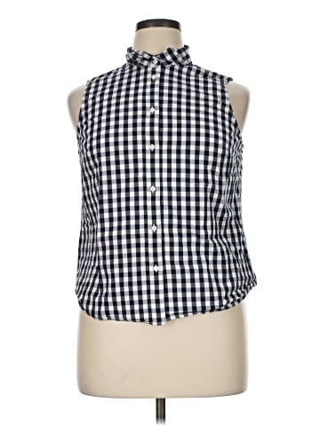 J.Crew Factory Store Sleeveless Button-Down Shirt (view 1)