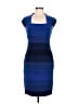 Tadashi Color Block Blue Cocktail Dress Size M - photo 1