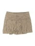 American Eagle Outfitters Plaid Tan Brown Skort Size M - photo 2