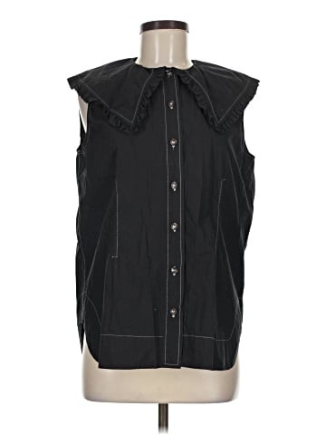 Ganni Sleeveless Button-Down Shirt (view 1)