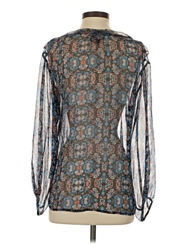 Ella Moss Long Sleeve Silk Top (view 2)
