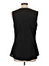 Nic + Zoe 100% Polyester Black Sleeveless Blouse Size L - photo 2