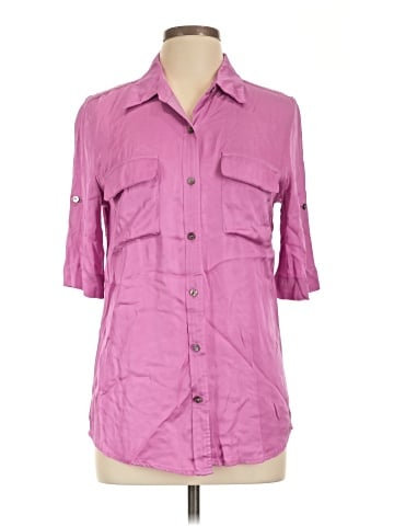 Karlie 3/4 Sleeve Button-Down Shirt (view 1)