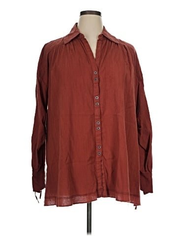 We the Free Long Sleeve Button-Down Shirt (view 1)