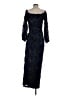Xscape Floral Blue Cocktail Dress Size 4 - photo 2