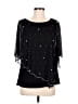 Chaus Stars Black 3/4 Sleeve Blouse Size M - photo 1