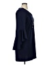 MSK Solid Blue Casual Dress Size 14 - photo 4