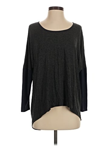 Blue Saks Fifth Avenue 3/4 Sleeve T-Shirt (view 1)