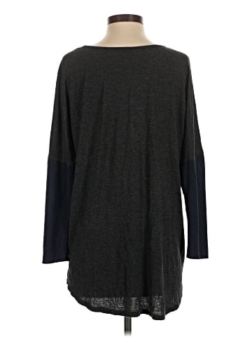 Blue Saks Fifth Avenue 3/4 Sleeve T-Shirt (view 2)